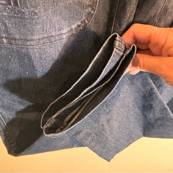 EN STATE OF ELEVENATE Sz M Cabin Pants Denim Sweden Pockets Comfort Pants NEW - Picture 9 of 13